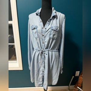 Maurice’s Distressed Button Up Jean Dress
